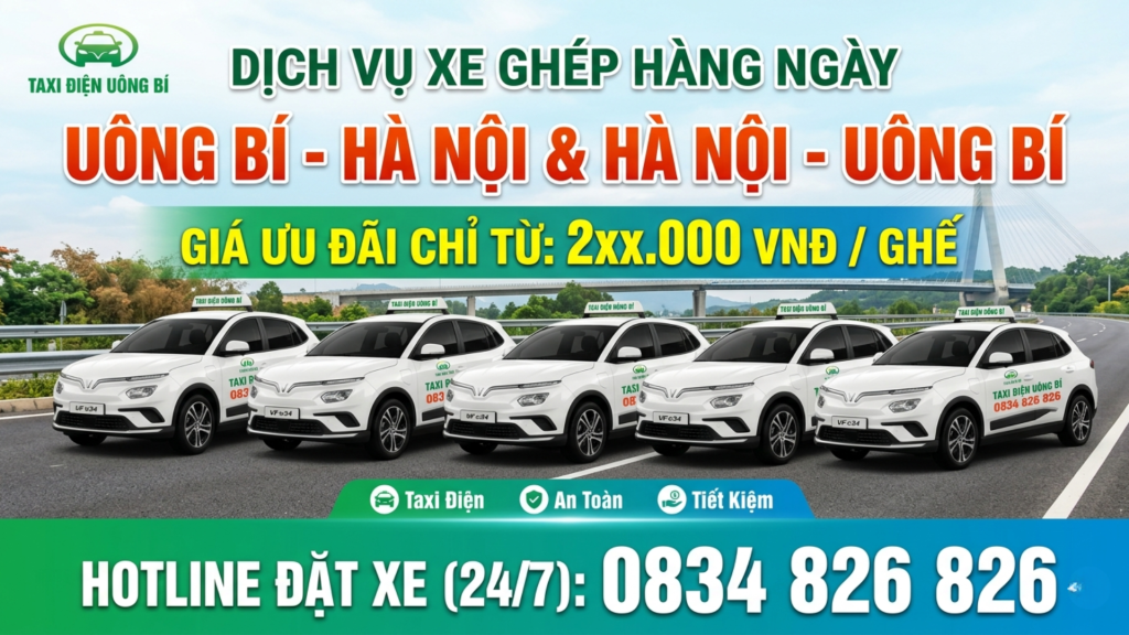 Xe ghép Uông Bí Hà Nội giá rẻ