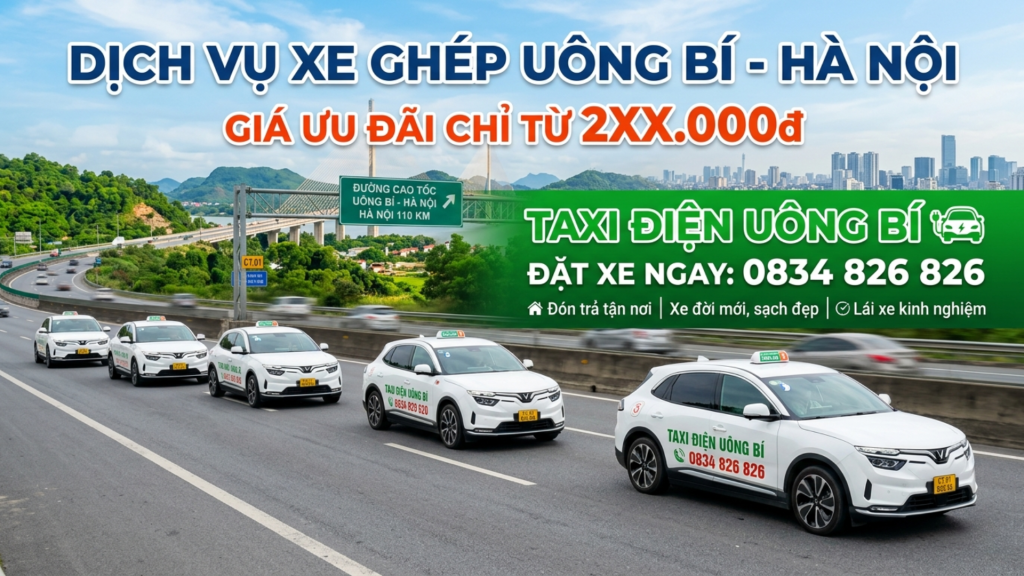 Dịch vụ Taxi Xanh Uông Bí